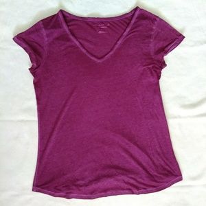 American Eagle Burn Out Tee | Maroon